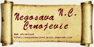 Negosava Crnojević vizit kartica